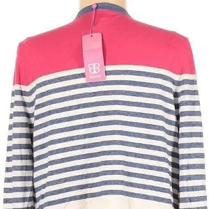 Basler | Sweaters | Nwt Basler Colorblock Drape Collar Openfront ...